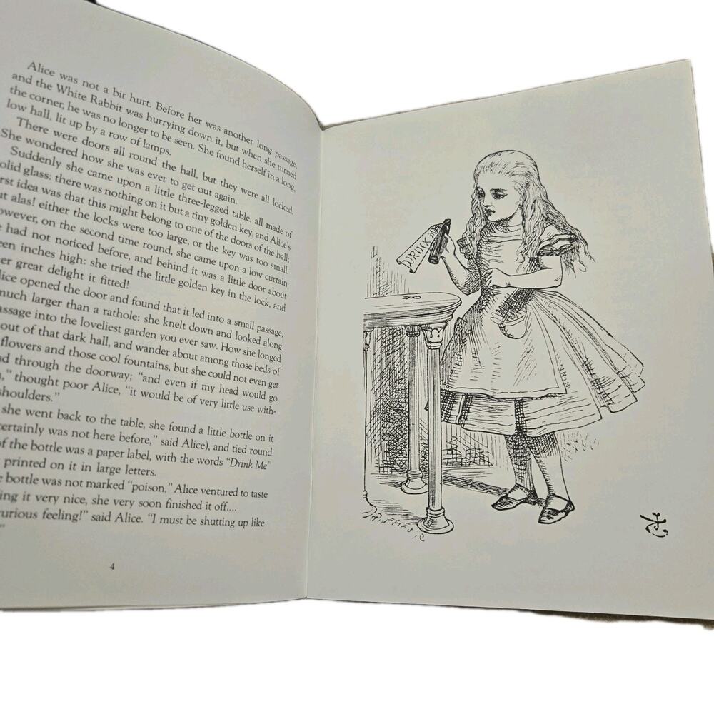 Alice in Wonderland Coloring Book and Story 1972 Vintage Illustrated Paperback - Picture 4 of 5
